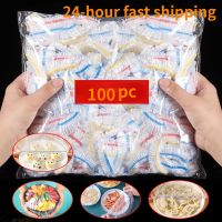 100pc Colorful Disposable Food Cover Wrap Bowel Cover Food Grade Fresh-keeping Plastic Bag Kitchen Refrigerator Accessories