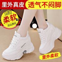 【Ready】? genue ler ner height cre we shoes for women 23 autumn new tile soft sole casl shoes for women