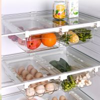 【CW】 Fridge Organizer Under Shelf Drawer Rack Holder Refrigerator Fruit Food Storage