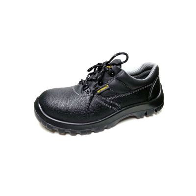 รองเท้านิรภัย STERK รุ่น L-7006 X รองเท้าหัวเหล็ก รองเท้านิรภัยหุ้มส้น หนังวัวแท้ อัดลาย สีดำ ทนความร้อน ทนสารเคมี มีมาตรฐาน