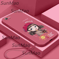 For เคสโทรศัพท์ Vivo 1808 Vivo Y81 เสื้อโค้ทสาว Softshell ขอบตรง