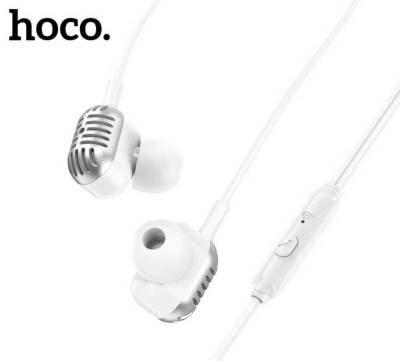 HOCO DM24 wired earphone หูฟังอินเอีนร์ มีปุ่มรับสายวางสาย แจ็ค 3.5mm. เสียงดี ของแท้ HOCO ส่งไว พร้อมส่ง