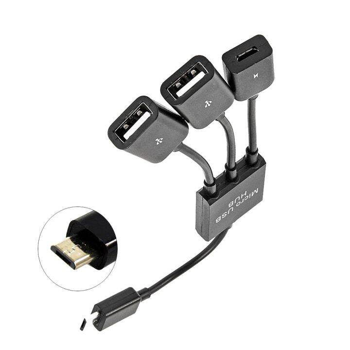 flash-drive-mobile-phone-host-micro-usb-hub-3-in1-converter-otg-cable-อะแดปเตอร์