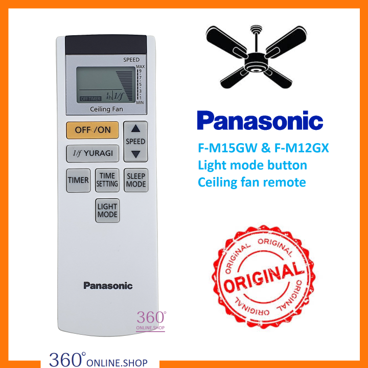 Panasonic **Original** Ceiling Fan Remote Control For Econavi Led Aura