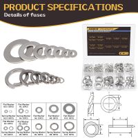 JERBOR 360 Buah Mesin Cuci Flat Spring Baja Tahan Karat 25 M3M4M5M6M8M10 Mesin Cuci Flat Spring Seal Bermacam-macam dengan Kotak