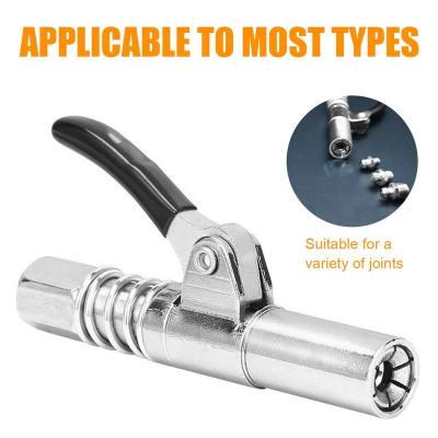 Grease Tool Fitting Grease Tool Coupler 10000 Psi Quick Lock And Release Grease Tool Tip Leak-Free Grease Tool Fittings Grease Tool Tip