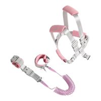 Baby Walker Harness 2-in-1 Leash Wrist Link Safety Travel Harness Child Anti-Lost Leash Walking Assistant Activity Belt