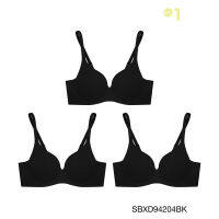 (แพ็ค 3 ชิ้น) Sabina เสื้อชั้นใน มีโครง รุ่น Perfect Bra รหัส SBXD94204 สีดำ