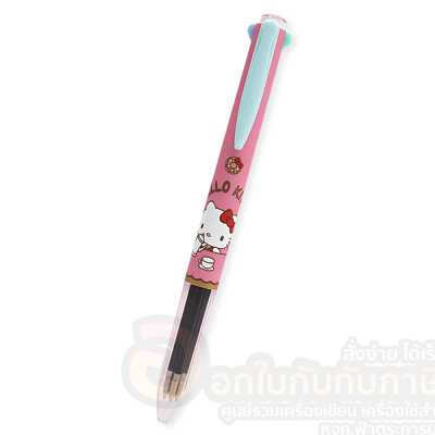 ปากกา Hello Kitty ปากกาลูกลื่น แบบกด 4in1 ลายลิขสิทธิ์ รุ่น KT-5211 ขนาด 0.7mm จำนวน 1แท่ง พร้อมส่ง