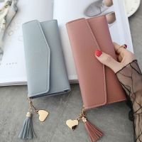 Fashion Wallets Purses Gray Section Clutch Wallet Soft Leather Money