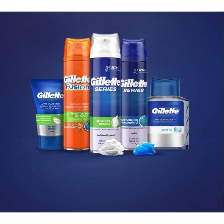 Gillette Shaving Gel / Foam for Sensetive and All Type of Skin for Men
