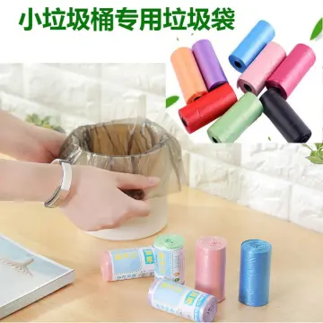 30pcs Desktop Mini Thickened Car Garbage Bag, Transparent