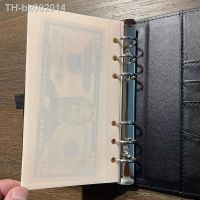 ▤✎ↂ A6 5PCS Binder Pockets Zipper Folders for 6-Ring Folders For Notebooks Binder Waterproof PVC Leaf Pouch Document Filing Bags