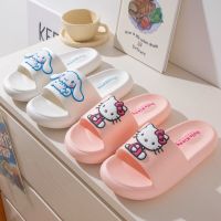 Women Cute Slides Summer Outdoor Sandals Non Slip Cloud Kuromi Hole Shoes Fashion Design Hello Kitty Slippers