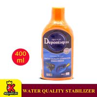 Depontaqua WATER QUALITY STABILIZER ปรับสภาพน้ำ ลดคลอรีน มีขนาด 400ml.