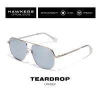 HAWKERS Silver Chrome Teardrop แว่นตากันแดด สําหรับผู้ชาย และผู้หญิง ป้องกัน Uv400 สินค้าทางการ ออกแบบในสเปน 400014