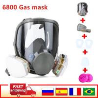 6800 Gas Mask Anti-Fog Full Face Respirator Industrial Painting Spraying Respirator Safety Work Filter Formaldehyde Protection