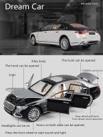 ใหม่1:24จำลอง Benz Maybach S680ล้อแม็กรถยนต์รุ่นเสียงและแสงดึงกลับรถของเล่นหล่อเด็กคอลเลกชันตกแต่งของขวัญ