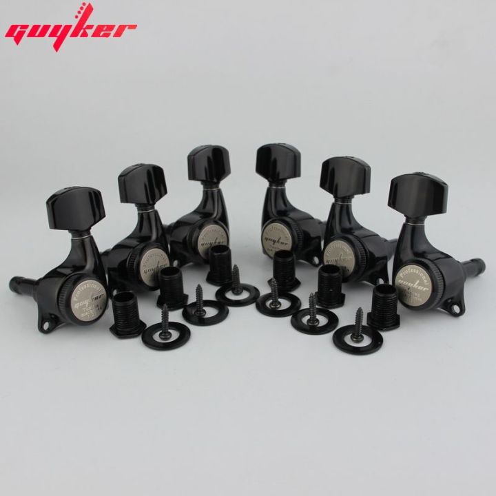 Guyker Upgraded Version Black Guitar Locking Tuners Electric Guitar Machine Heads Tuners 3r3l