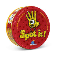 Sanook jang เกม Spot It! Sports เกมจับคู่ พร้อมคู่มือไทย เล่นง่ายได้ถึง 5 วิธี กล่องโลหะ  Metal Box with English Manual พร้อมส่ง