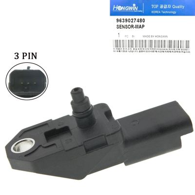 New Manifold Turbo Boost Pressure MAP Sensor 2.5Bar For Citroen C3 C4 C5 C8 Jumpy 1.6 2.0 OEM 9639027480 1920.CZ 1256481 1231463