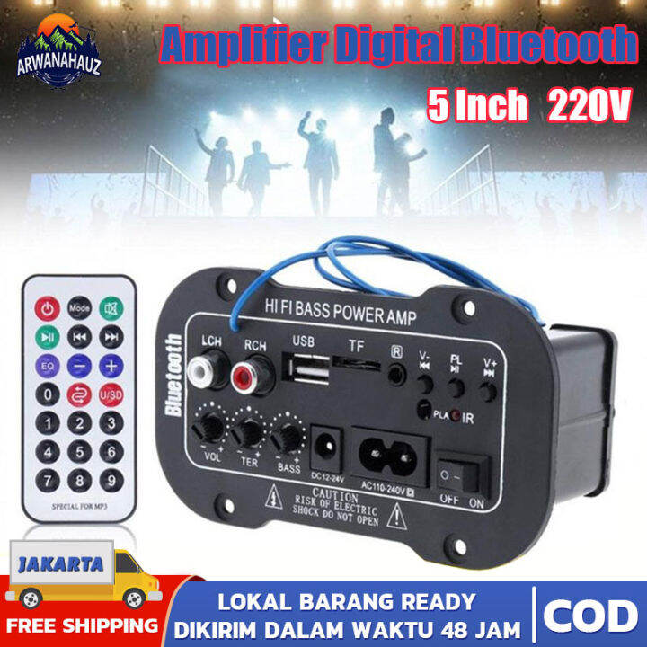 (Dikirim Dari Jakarta) 5 Inch Multi-Fungsional Kartu Amplifier Digital ...