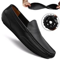 COD ↂ┇ The Outline Shop27dgsd6gfd Kasut Kulit Lelaki Slip On Men Loafers Fashion Men Casual Shoes Driving Shoes Big Size For Men 38-48