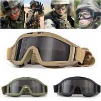 Gafas Proteccion Tactical Goggles Military Shooting Dustproof Windproof Military Army Shooting Hunting Cs Glasses Safe Protectio