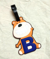 B Luggage Tag ป้ายติดกระเป๋าเดินทาง ป้ายห้อยกระเป๋านักเรียน ลายสัตว์น่ารักพร้อมตัวอักษรภาษาอังกฤษ ด้านหลังเขียนชื่อที่อยู่เบอร์โทรได้ ป้ายชื่อห้อยกระเป๋าเดินทาง ช่วยให้หากระเป๋าเจอได้ง่าย