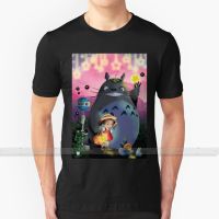 Star Dust T - Shirt Men 3d Print Summer Top Round Neck Women T Shirts Totoro Tonari No Totoro My Neighbor Totoro Anime Sleeve XS-6XL แฟชั่นแขนสั้นผ้าฝ้าย