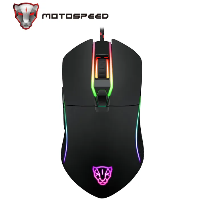 Motospeed V30 USB Wired Gaming Mouse 3500DPI Mice with LED Backlit for OSU Game Player Lazada