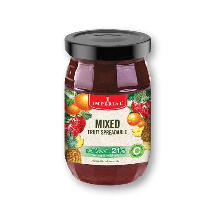 Imperial Mixed Fruit Spread 270g.อิมพีเรียล แยมมิกซ์ฟรุต 270 กรัม