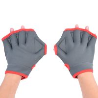 1 Pair Diving Gloves High Elasticity Snorkeling Swimming Surfing Paddles Palm Webbed Scratch-Resistant Gloves Hand Guard