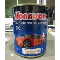 Morrison สีพ่นรถยนต์2K ขนาด1ลิตร เบอร์ NH-612M (Honda/Regent Silver Met)