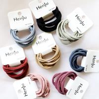 4/6pcs Simple Solid Color Hair Rope High Elastic Rubber Band Hairband for Women Children Girls Ponytail Headdress Accessories Hair Accessories