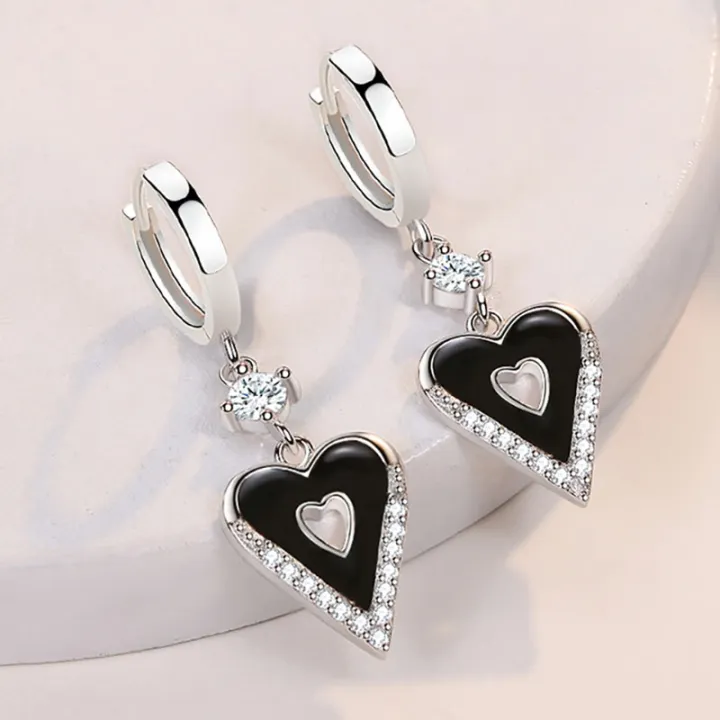 long-heart-earrings