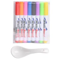 Water Painting Pens with Spoon Washable Water Doodle Pens Whiteboard Marker Pens