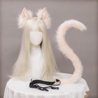 Headwear Headband Tail Hand-made Accessories Simulation Lolita Animal Plush Realistic Cat