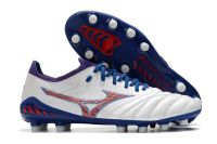 Original Mizuno Creation MORELIA NEO III Knitting FG Mens Sports Shoes Mizuno Outdoor Sneakers White/Blue/Purple Size Eur 40-45