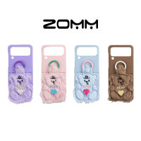 ZOMM เคสซัมซุง แบบแข็ง น้องหมีขนปุย สำหรับ SS Z Flip4 5G/Z Flip3 5G