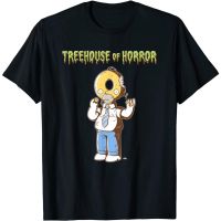 เสื้อผ้าผชเดอะซิมป์สันส์ The Simpsons Treehouse Of Horror Homer Donut Head Halloween T-Shirt T-ShirtS-5XL  B5C7