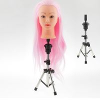 【YF】 Adjustable  Mannequin Tripod Stand for Wig Display Making Rotating Aluminum Travel Foldable Hairdressing Head Manikin Holder