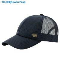 ✷☌♕ Senior brand hat man diamond hollow out breathable mesh baseball cap summer sport cap quick-drying sunscreen cap