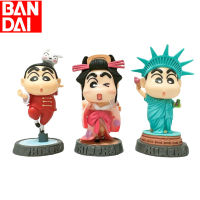 Crayon Shinchan Gk รูปปั้น Liberty Us Station Global Journey Tangzhuang Kung Fu Geisha อินเทรนด์เล่นรูปตกแต่ง