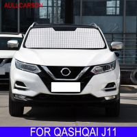 ที่บังแดด J11สำหรับ Nissan QASHQAI ม่านบังแดดฟิล์มกันรังสียูวีม่านบังแดดด้านหน้าแผ่นบังแดดติดกระจกหน้ารถรถยนต์อุปกรณ์ตกแต่ง