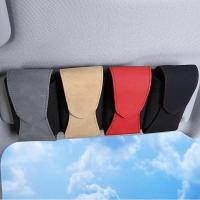 Auto Glasses Holder Protective Box Car Sun Visor Eyeglasses Case Car Protective Box Holder Storage Portable Vehicle Accessories Eyewear case