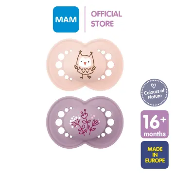 MAM Perfect Soother Silicone Months 6+ Pacifier Violet Butterfly +