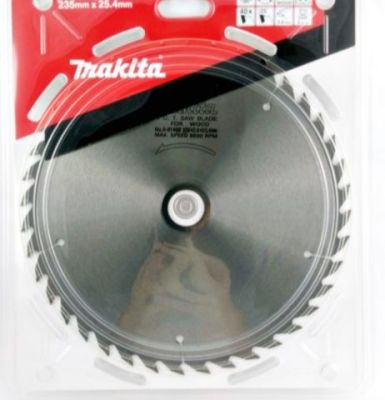 Makita saw blade for wood  carbide  tipped size 235 MM*25.4 MM*2.6 MM*40T part no. A-81468.ใบเลื่อยวงเดือน ฟันคาร์ไบด์ตัดไม้.ขนาด  9นิ้ว รู 25.4 มิล หนา 2.6 มิล 40 ฟัน ยี่ห้อ มากีต้า