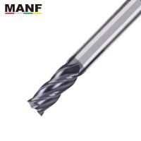 MANF เครื่องตัดมิลลิ่ง HRC50 4mm 6mm 8mm 10mm Solid Carbide End Mills Tungsten Carbide End Mills Cutter For Milling