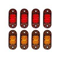 Amber Red 2.5 inch Oval LED Trailer Truck Clearance Light Side Marker Light Waterproof Marker Indicators Light